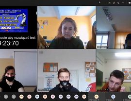 Ubiegłoroczna edycja konkursu - uczestnicy i organizatorzy podczas spotkań online