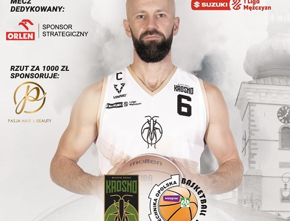 Plakat meczu Miasto Szkła Krosno vs Weegree AZS Politechnika Opolska