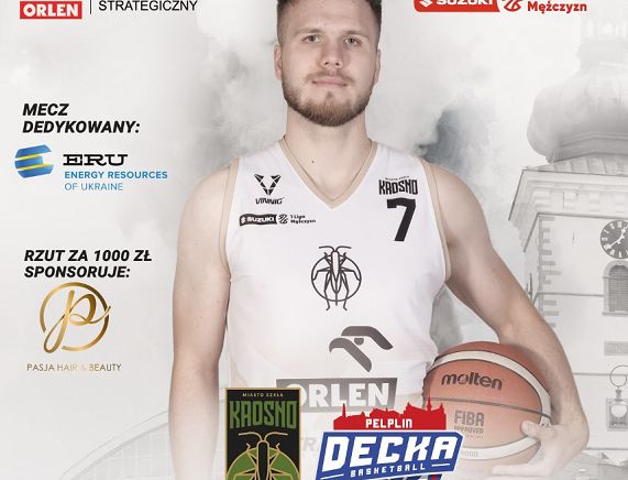 Plakat meczu koszykówki 12.03