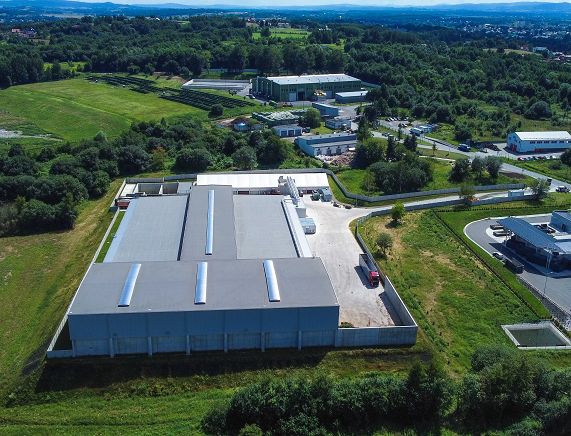 Regionalne Centrum Odzysku  Odpadów w Krośnie - widok z lotu ptaka