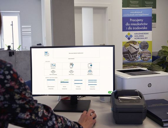 Ekran z wyświetlonym obrazem panelu eBOK