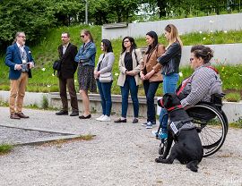 Uczestnicy wizyty studyjnej w Parku Centralnym w Gdyni fot. Paweł Kukla, gdynia.pl