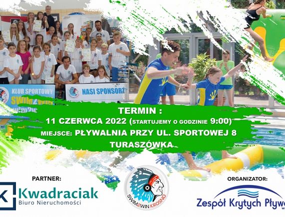 Plakat  - Piknik pływacki z okazji dnia dziecka