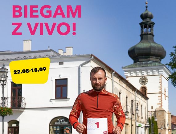 Biegam z VIVO! - plakat