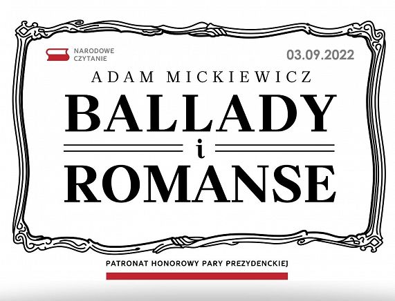 Narodowe cztytanie - Ballady i Romanse afisz