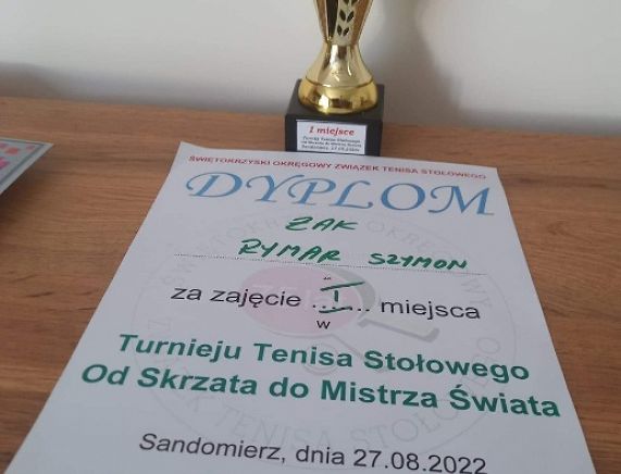 Dyplom i puchar Szymona Rymara