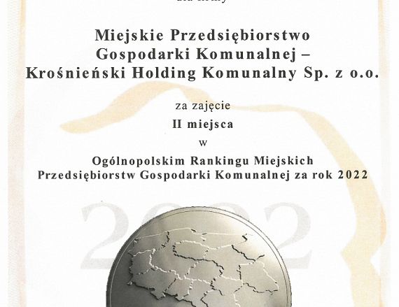 Dyplom Strefa Gospodarki 2022