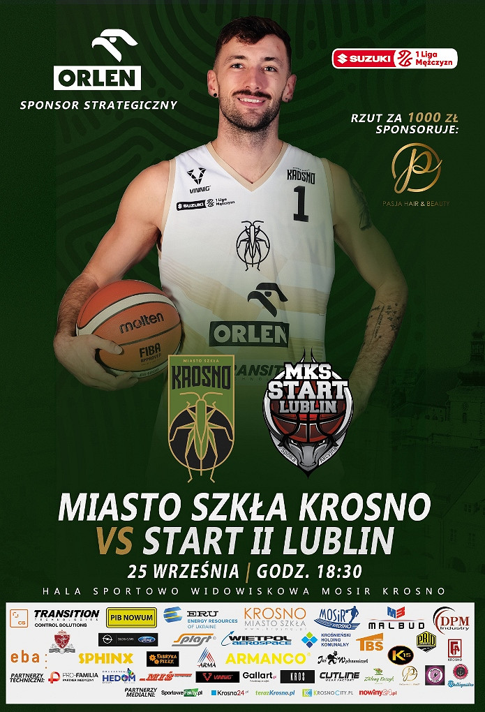 Plakat meczu koszykówki Miasto Szkła Krosno vs Start Lublin.jpg [415.99 KB]