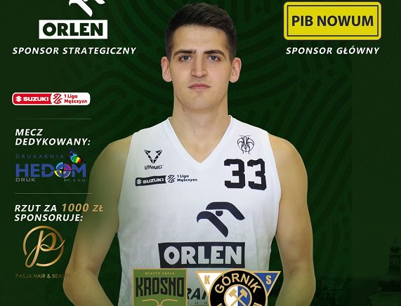 Plakat meczu Miasto Szkła Krosno vs Górnik Wałbrzych