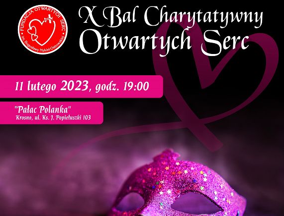 Plakat Bal Charytatywny Otwartych Serc