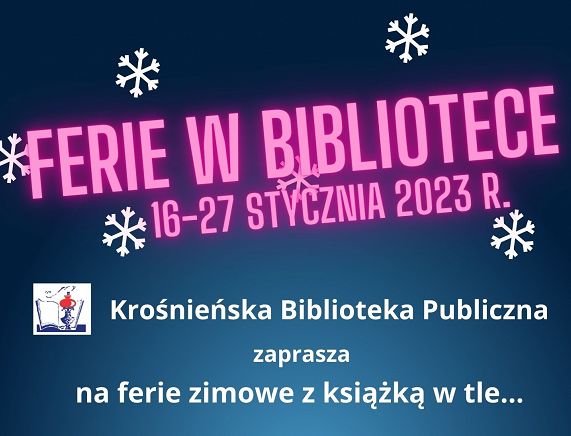 Ferie w Bibliotece - plakat