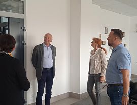 Przedstawiciele z Krościenka Niżnego z wizytą w Krościenku Wyżnym