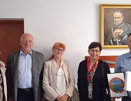 Przedstawiciele z Krościenka Niżnego z wizytą w Krościenku Wyżnym