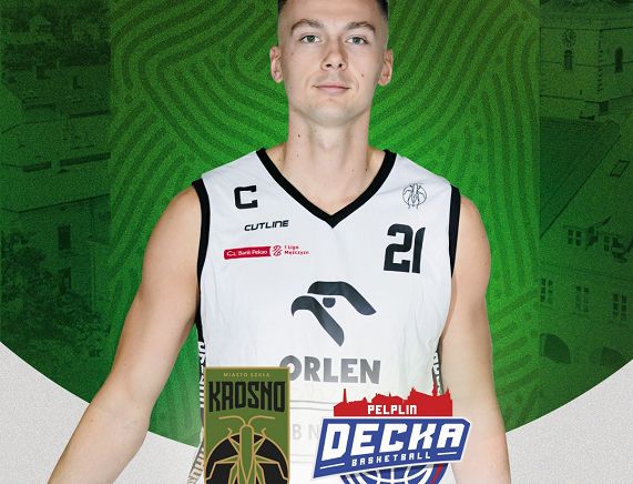 Plakat meczu  Miasto Szkła Krosno - Decka Pelplin