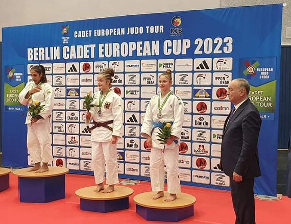 Magdalena Wałęga z Krosna na zawodach judo w Berlinie