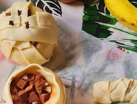Jabłka w cieście przygotowane w czasie zajęć