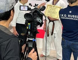 Krośnieńscy karatecy na zawodach w Japonii (1)