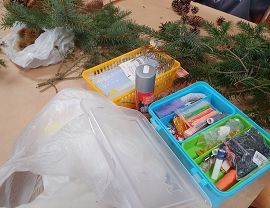 materiały wykorzystane na warsztatach