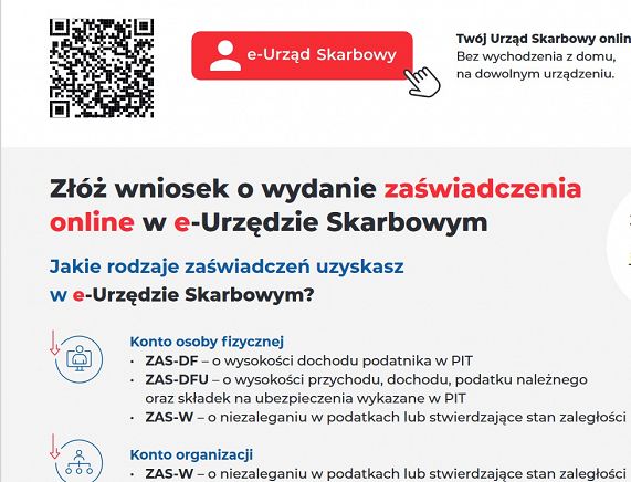 Ulotka szkolenie Urząd Skarbowy