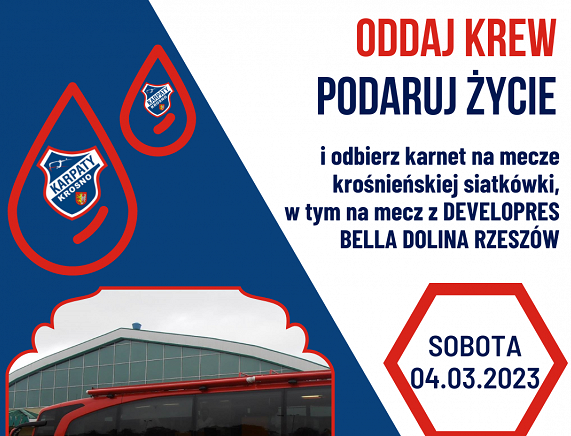 Plakat oddawania krwi