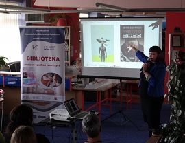 Natalia Kościńska na wykładzie