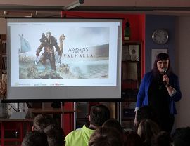 Natalia Kościńska na wykładzie