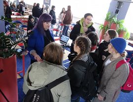 Natalia Kościńska na wykładzie