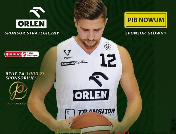 plakat zawodnik koszykówki