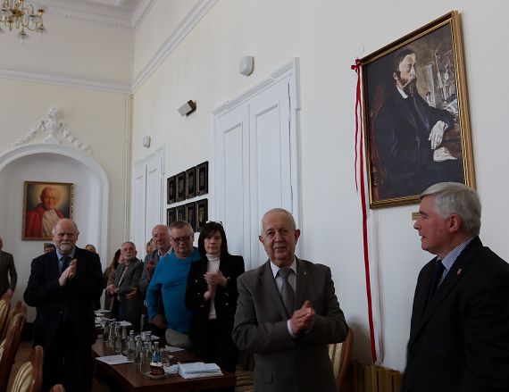 Odsłonięcie obrazu Ignacego Łukasiewicza