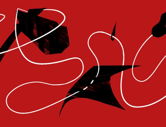 Plakat, grafika - wystawa pt. Wszystko jest linią