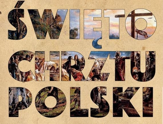 Grafika świeto chrztu Polski