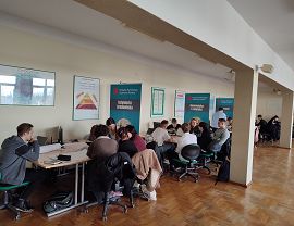 Uczestnicy konkursu Hackathon