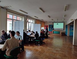 Uczestnicy konkursu Hackathon