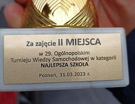 Uczniowie Mechanika w zmaganiach XXIX Ogólnopolskiego Turnieju Wiedzy Samochodowej