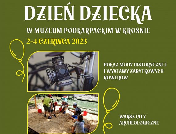 Plakat - Dzień Dziecka w Muzeum Podkarpackim