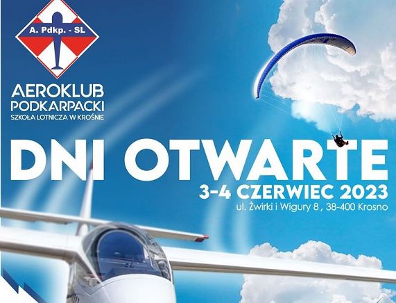 Plakat - dni otwarte aeroklubu podkarpackiego szkoly lotniczej.jpg