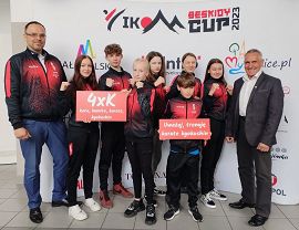 Krośnieńscy zawodnicy na zawodach w Myślenicach