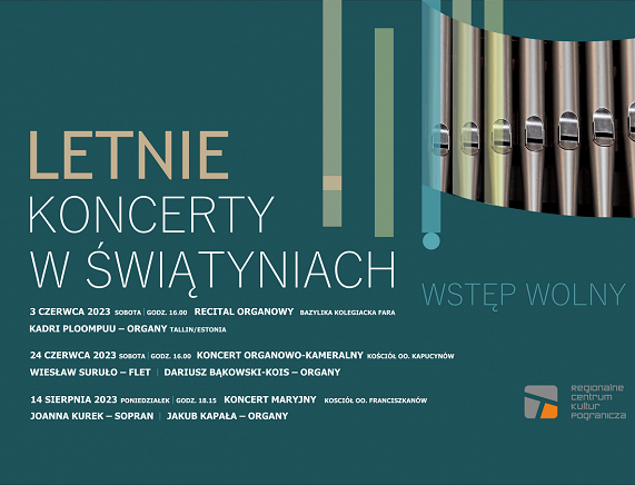 RCKP Letnie Koncerty w Świątyniach 2023 grafika poziom