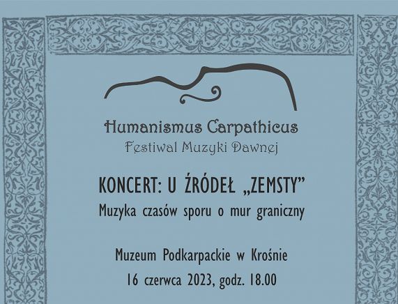 Plakat koncertu muzyki dawnej