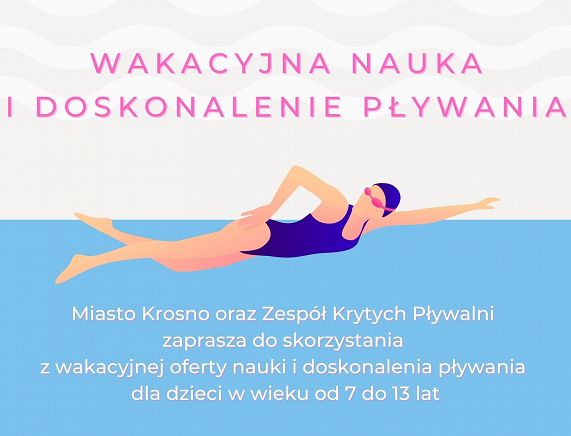 PLAKAT Wakacyjna nauka pływania