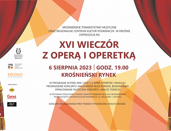 RCKP Wieczór z operą i operetką 2023 plakat