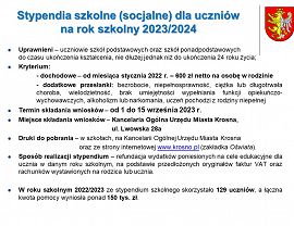 Krośnieńska oświata w roku szkolnym 2023/2024 - slajd