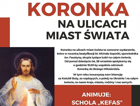 Koronka ulicami miast plakat