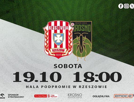 Resovia Rzeszów plakat meczu