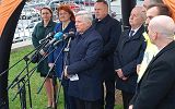 wbicie łopaty pod budowę odcinka drogi G
