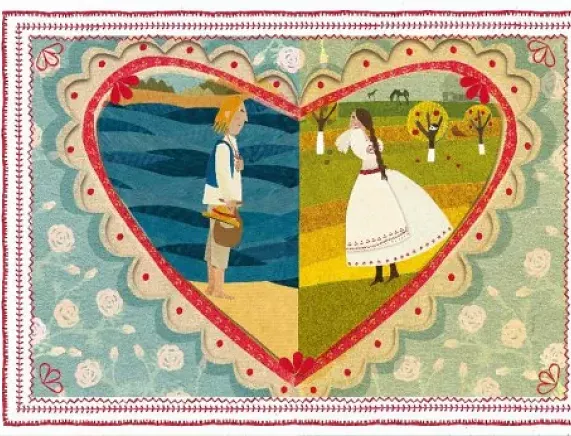 Ilustracja JRichter-Magnuszewska do książki Cudowne lekarstwo i inne bajki ludowe