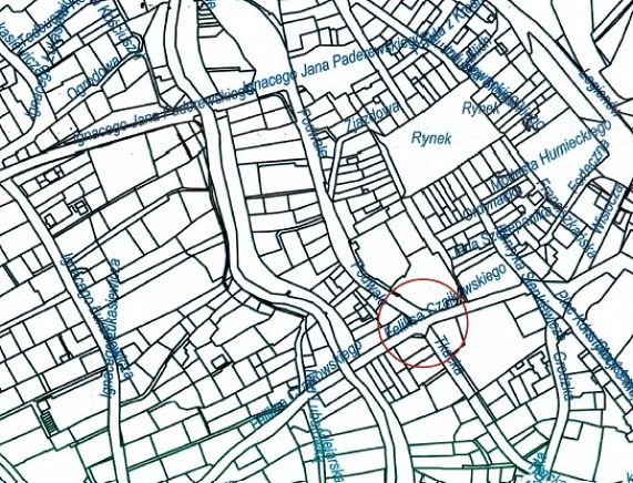 Mapa ul. Podwale i Czajkowskiego