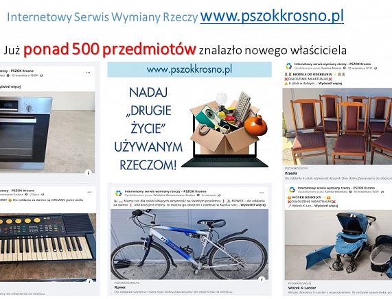 slajd Internetowy Serwis Wymiany Rzeczy