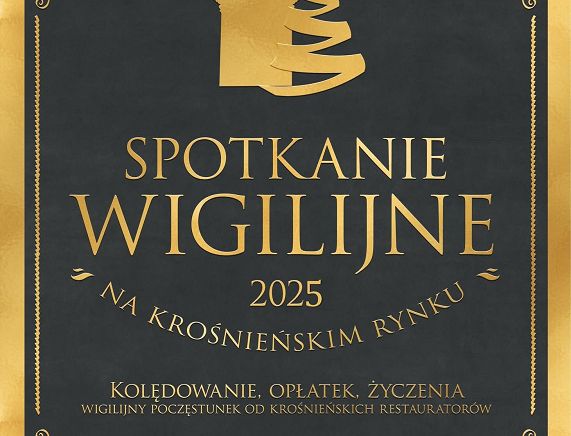plakat wigilia na krośnieńskim rynku