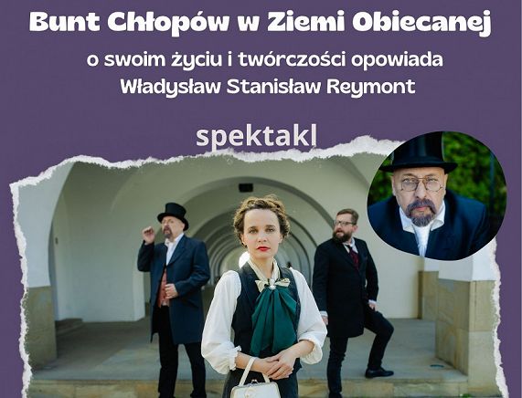 Plakat - zaproszenie Reymont spektakl
